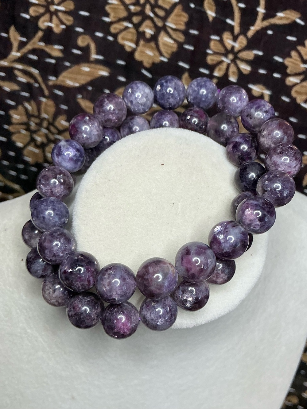 High Quality Grape Lepidolite 9mm